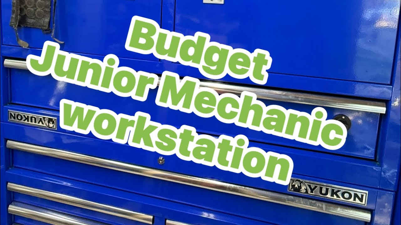 Budget Junior Mechanic workstation#HarborFreight #USGeneral #Yukon #toolbox #Budget #ShadeTree #diy 