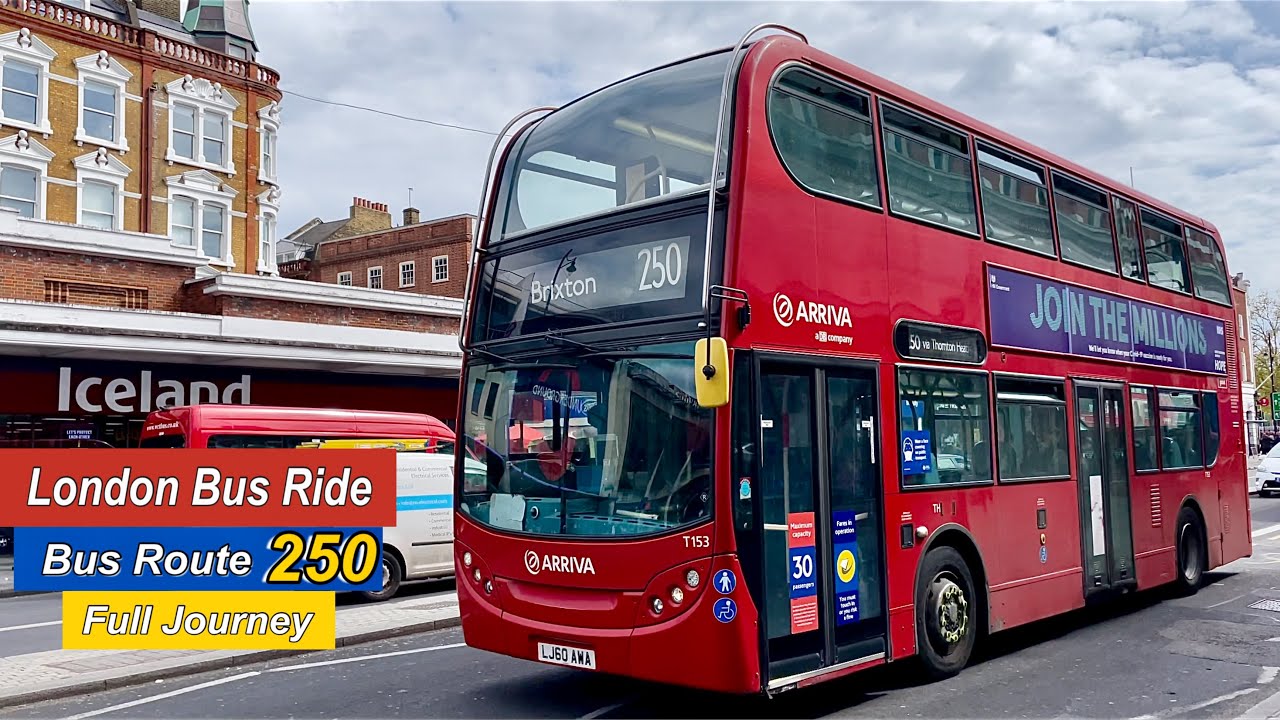 London Bus Ride 🇬🇧 Route 250 - West Croydon to Brixton | Full Journey