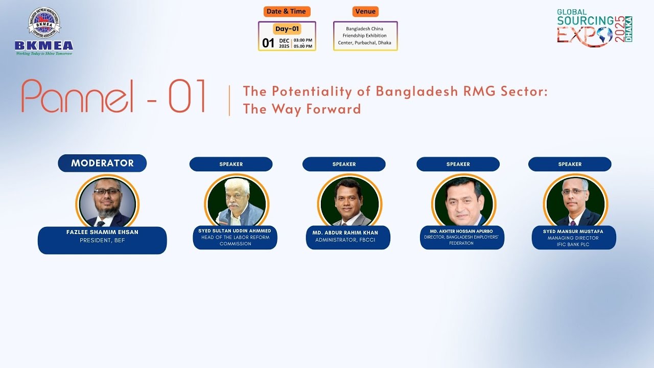 The Potentiality of Bangladesh RMG Sector: The Way Forward | Panel Discussion || Hosted by: BKMEA