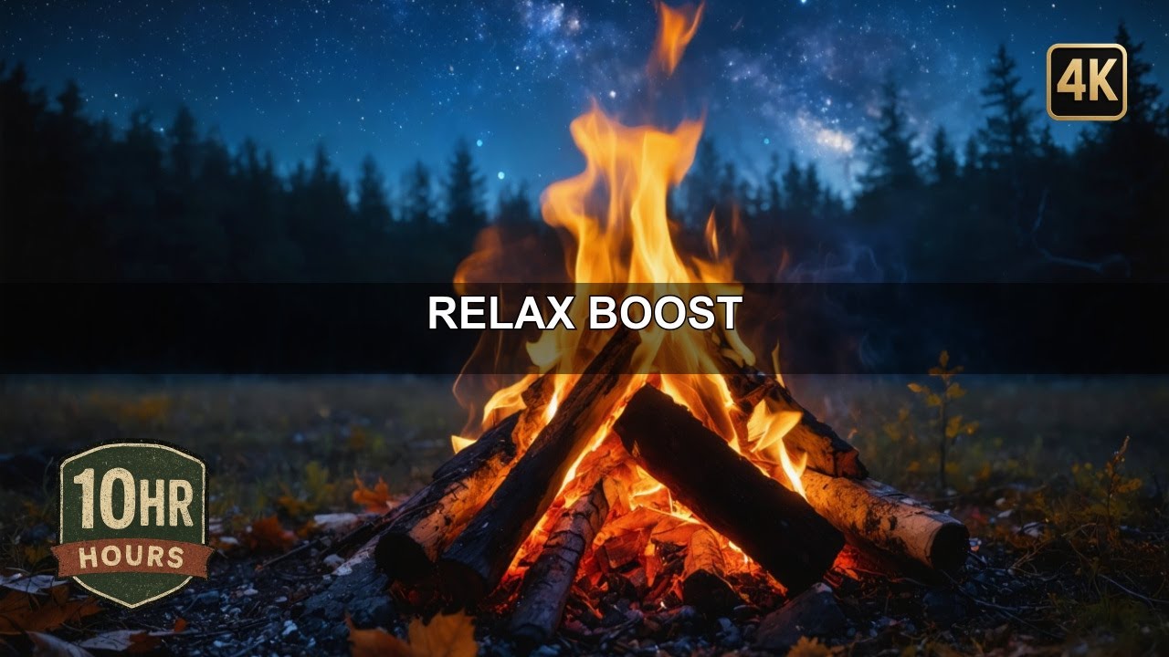 Wilderness Campfire Under | Ultimate Relaxation Ambience