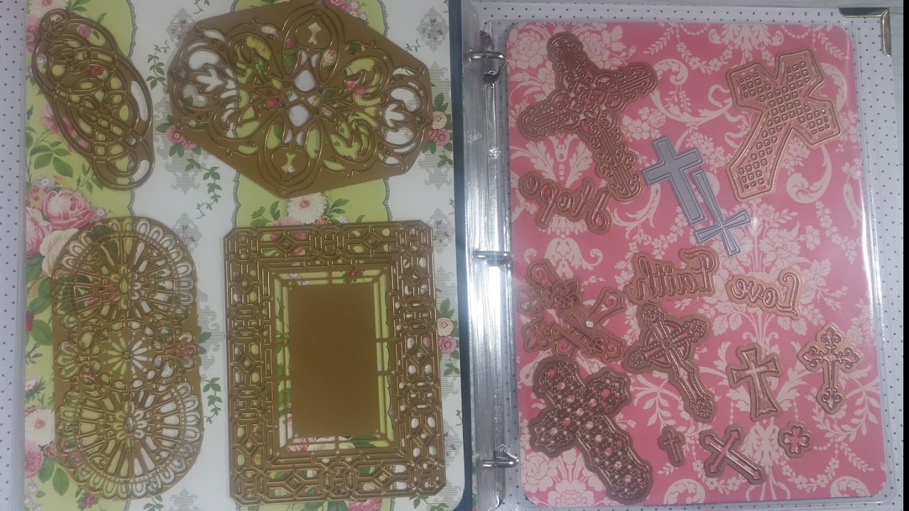 DIY (Anna Griffin style) magnetic wafer die storage panels Dollar Tree Magnet
