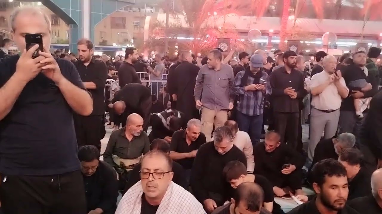 Namaz e Maghrebain in Bainul Haramain Karbala Iraq with my Friend Mohd Aakhari Raza Sohail Abbaa 