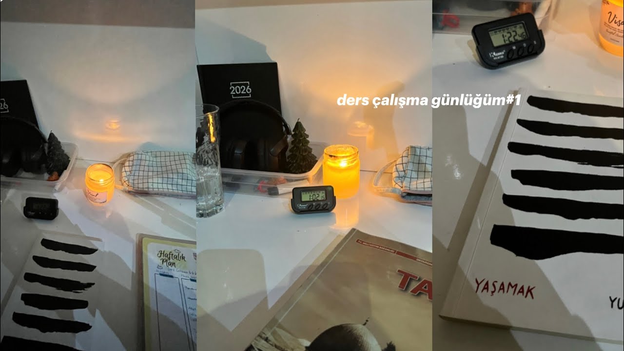 ders çalışma günlüğüm #1 |yazılılara çalışıyorum|⭐️💫