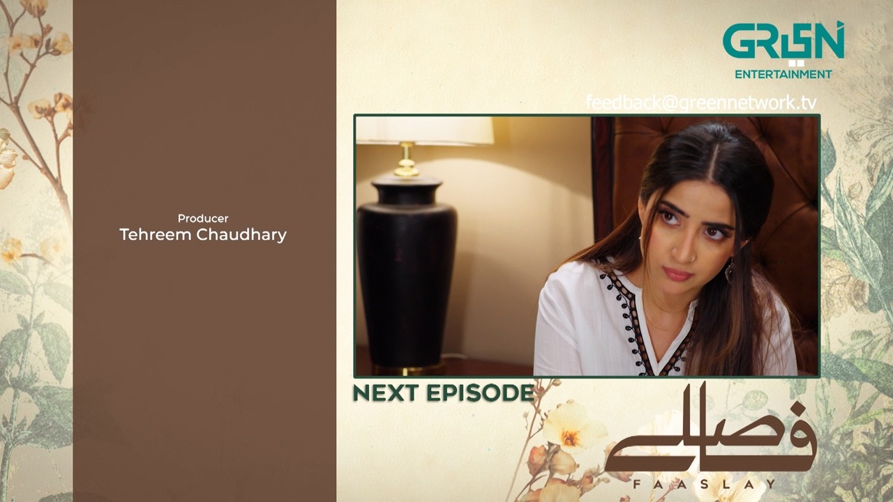 Faaslay Episode 28 ( Teaser ) 1st February 2026 | Ali Ansari - Saboor Aly | Green TV Entertainment