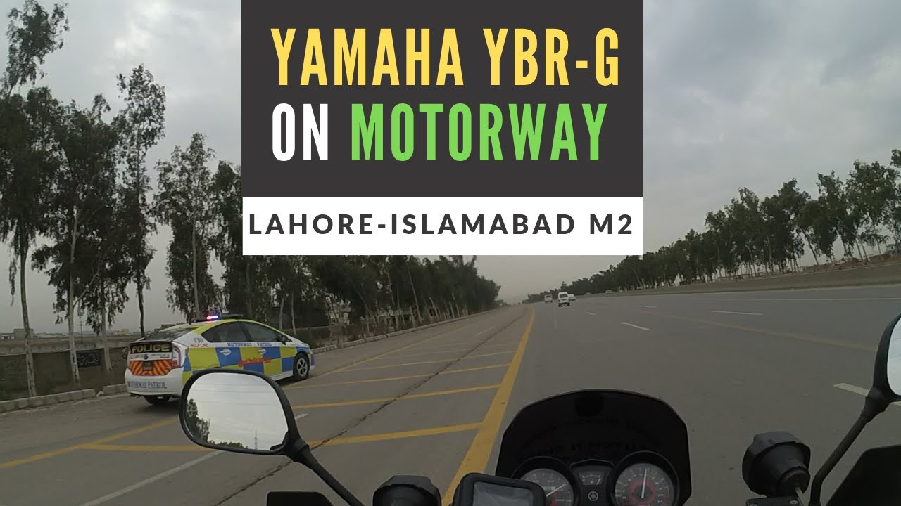 Riding Yamaha YBR-G On Motorway M-2 | Bike On Lahore-Islamabad Motorway | Motovlogger | Pakistan