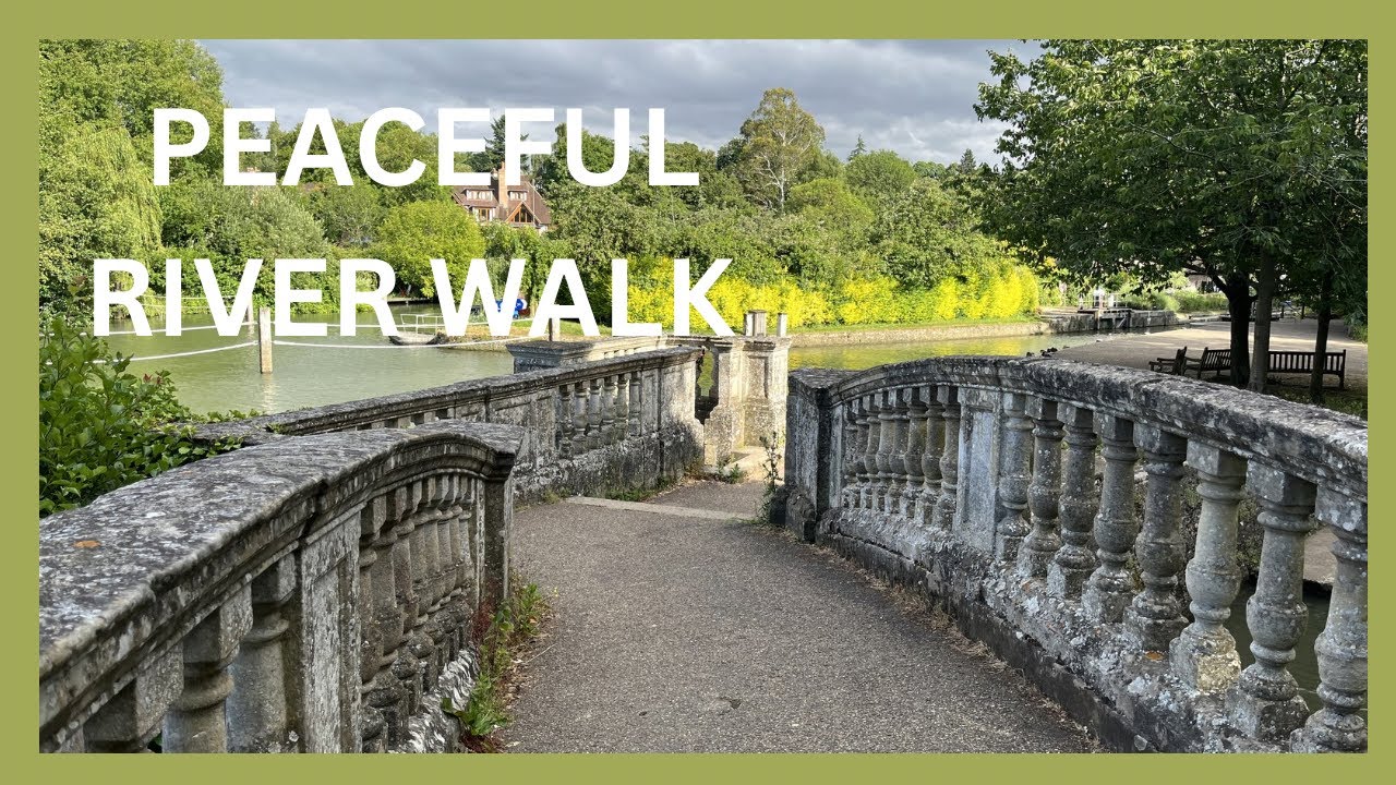 Oxford Riverside Walk: | Iffley Lock & Weir | Relaxing Music & Nature Sounds