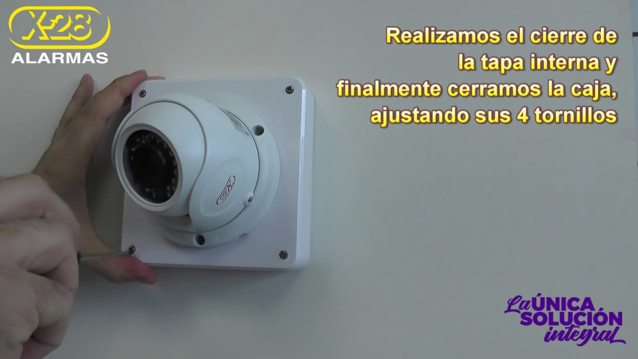 Montaje caja CCTV con cámara AHD - X-28 ALARMAS