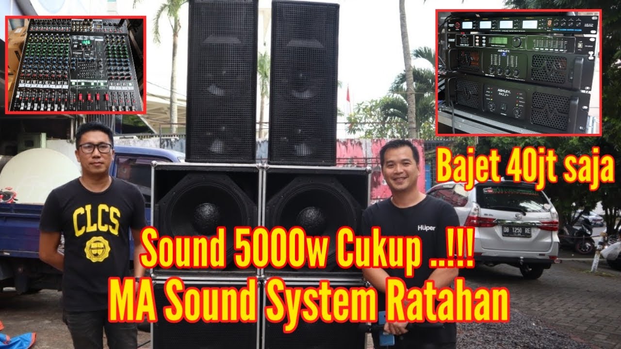 Review Sound Hajatan Konvensional yang sangat Power Full // MA Production Kota Ratahan