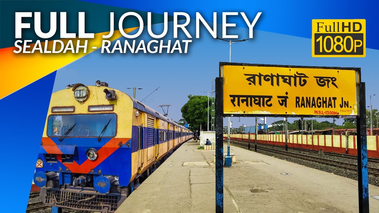 Sealdah to Ranaghat Full Journey Coverage by Lalgola MEMU Train :: Eastern Railway