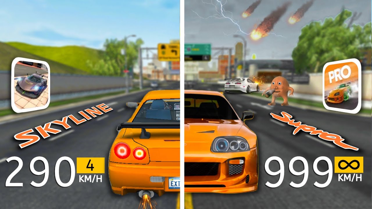 Toyota Supra бросает вызов Skyline |🤯| в Extreme Car Driving Simulator против Drift Max Pro