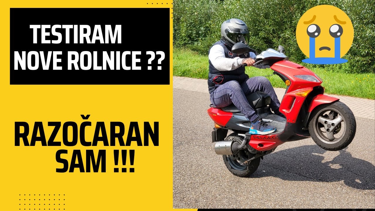 TESIRAMO NOVE ROLNICE NA SKUTERU 100 KUBIKA// UŽASAN REZULTAT !!!