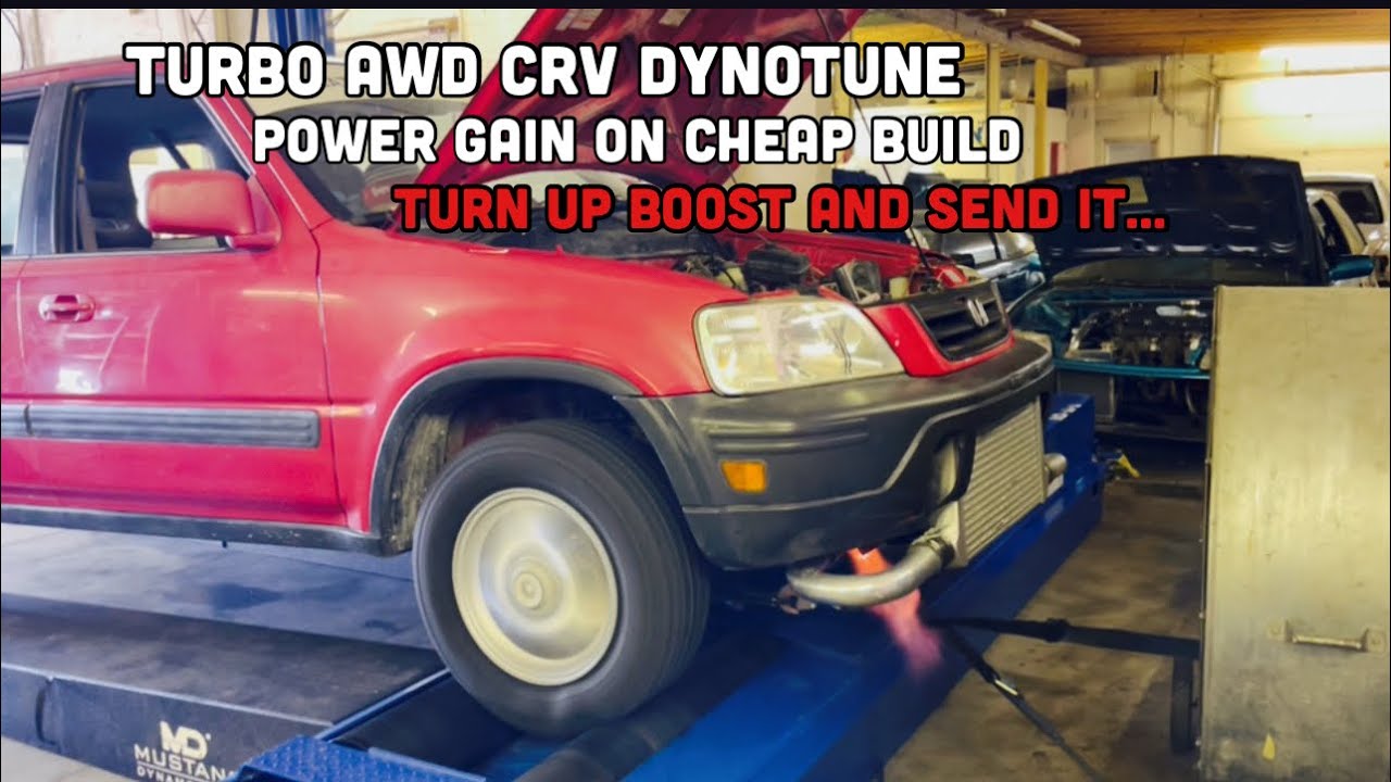 Turbo awd honda crv rd1 Dynotune powergain on cheap build || Pham’s Legend