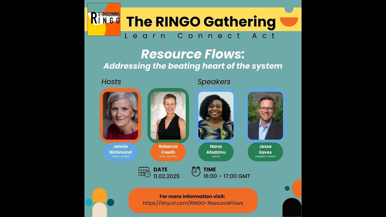 RINGO Gathering 2025: Resource Flows: Addressing the beating heart of the system