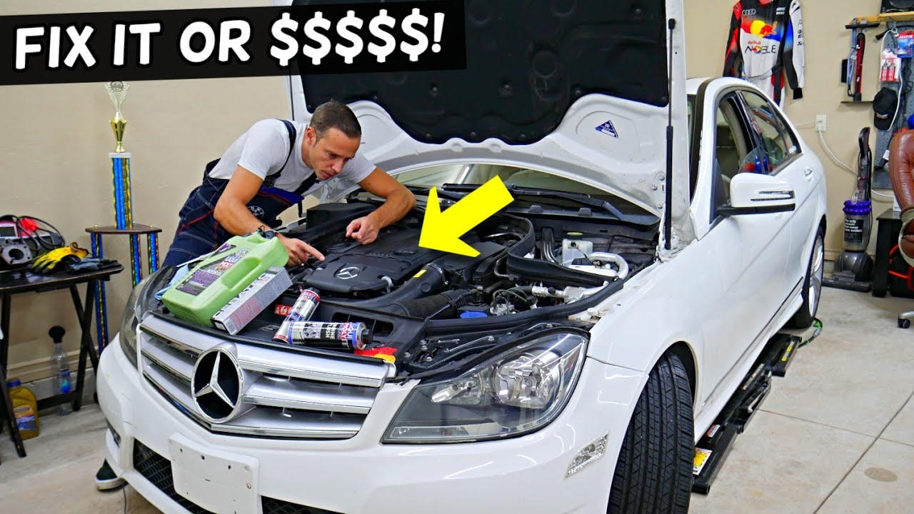 MERCEDES ШУМ ПРИ ХОЛОДНОМ ЗАПУСКЕ W204 W205 W211 W212 W213 GLC GLA CLA GLE