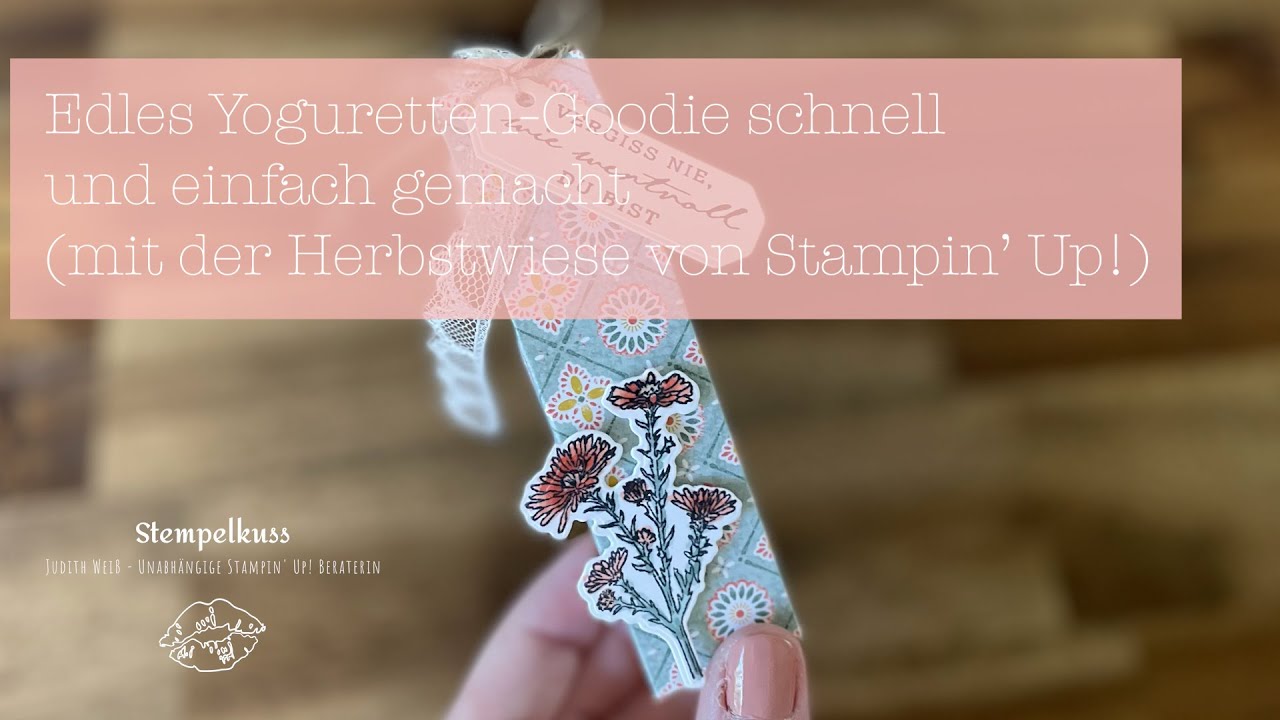 Goodie Verpackung für merci & yogurette | 1-2-3-4 Box als Gastgeschenk | Herbstwiese | Stampin' Up!