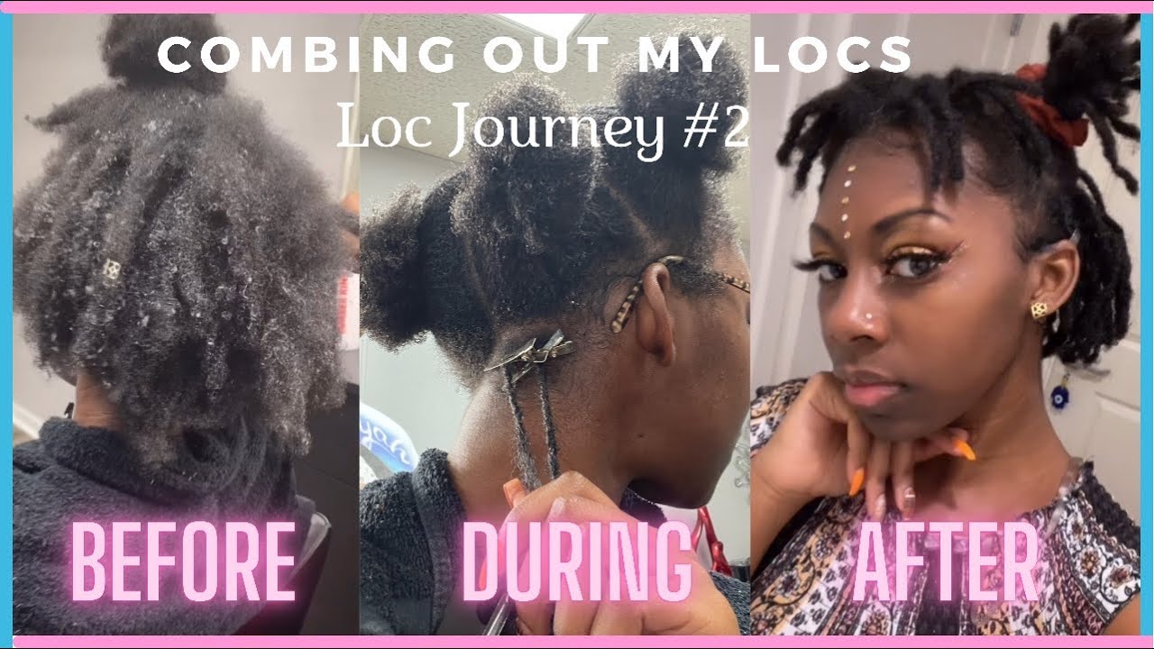 My Instant Loc Journey #2 (I combed out my first set of Locs) |Videos + Pictures