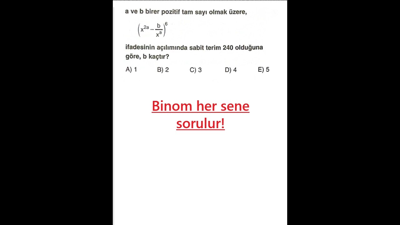 Binom | Bu soruların tek bir mantığı var🔥