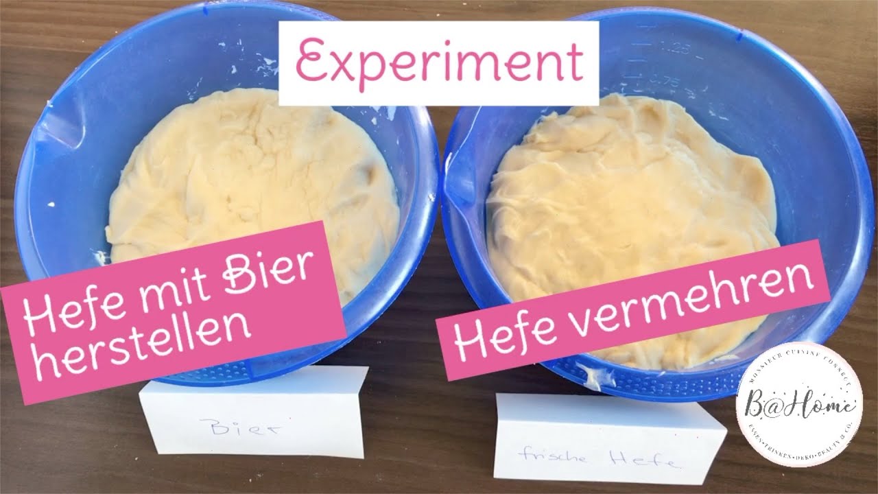 Experiment: Hefe vermehren vs. Hefe mit Bier herstellen &ndash; Gelingt damit ein Hefezopf?