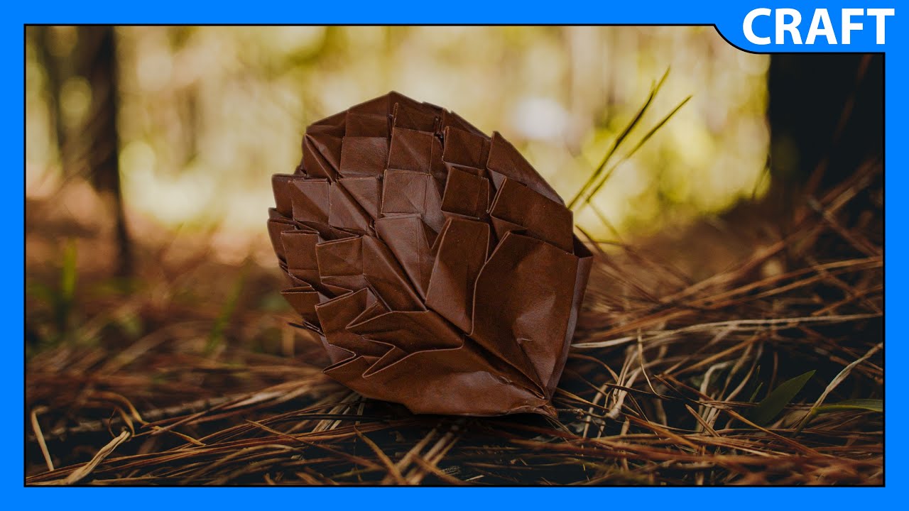 Origami Pine Cone | Fall Decorations