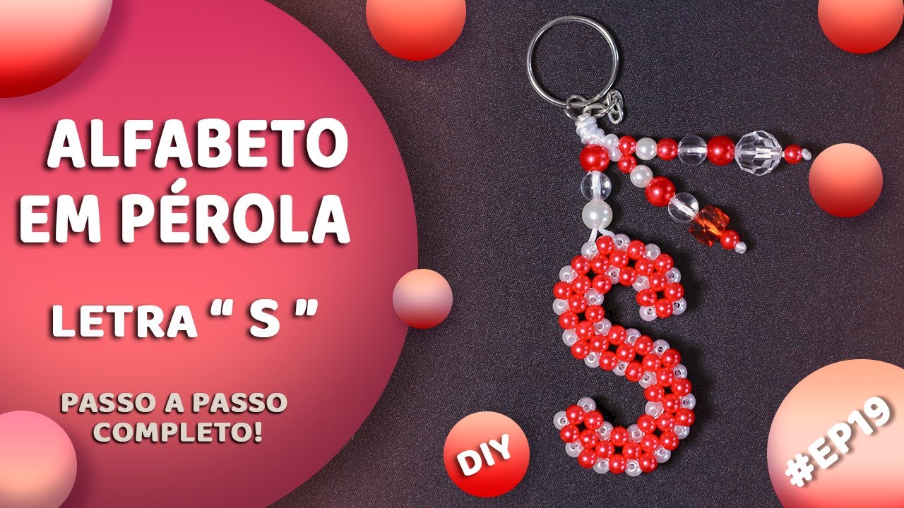 ALFABETO EM PÉROLA LETRA 