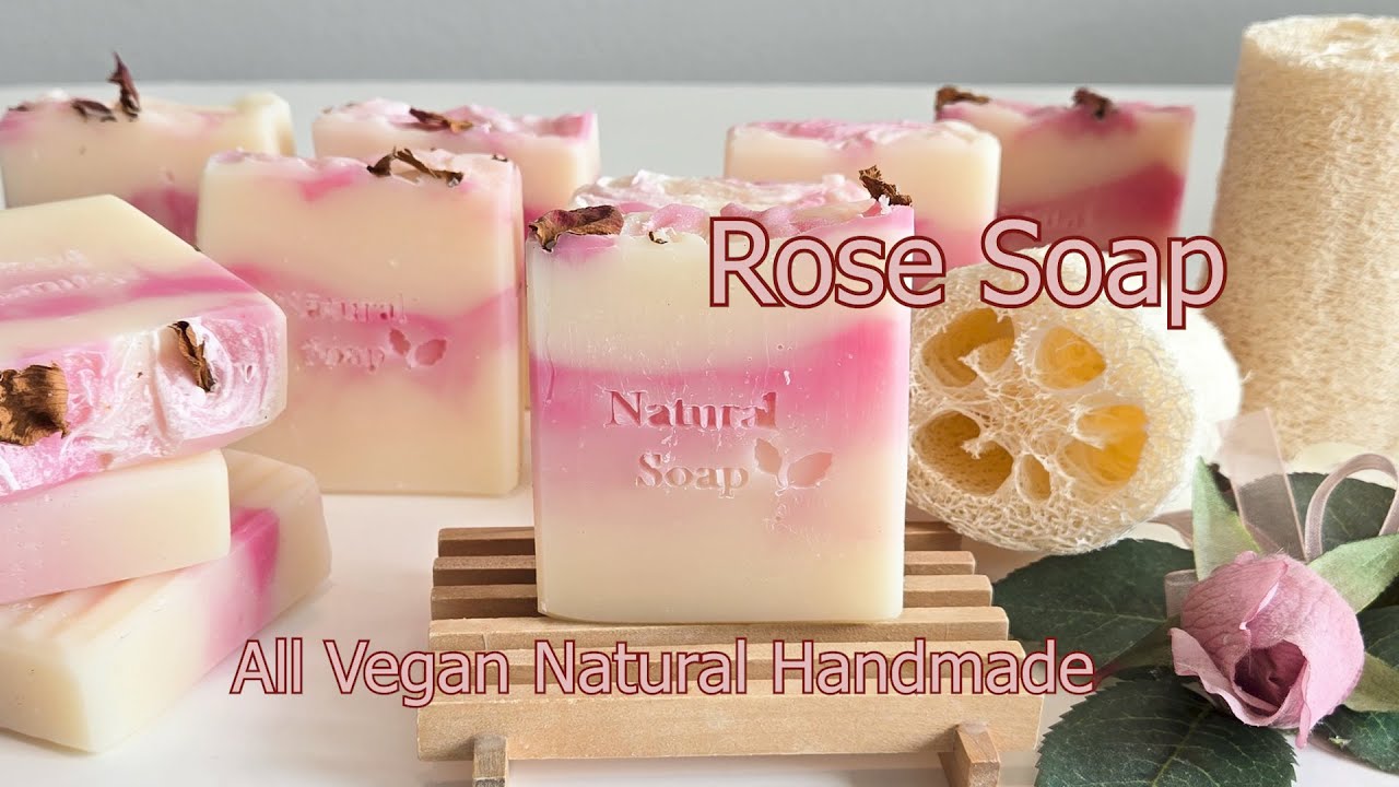 DIY: Rose Soaps (Cold Process Olive OIl based Handmade soap)