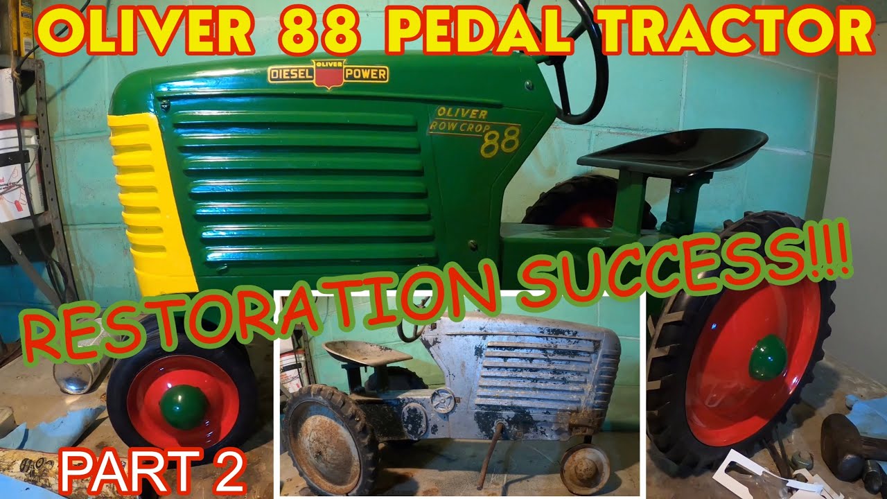 OLIVER 88 Closed Grille Pedal Tractor RESTORATION-Part 2