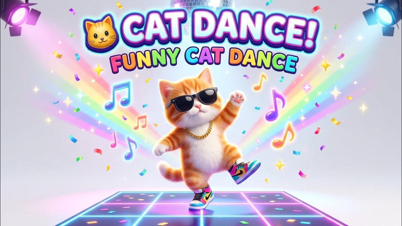 Cutest Cat Dance Ever! Full Video Viral #catdance #dancingcat #aicat #funnycat 
