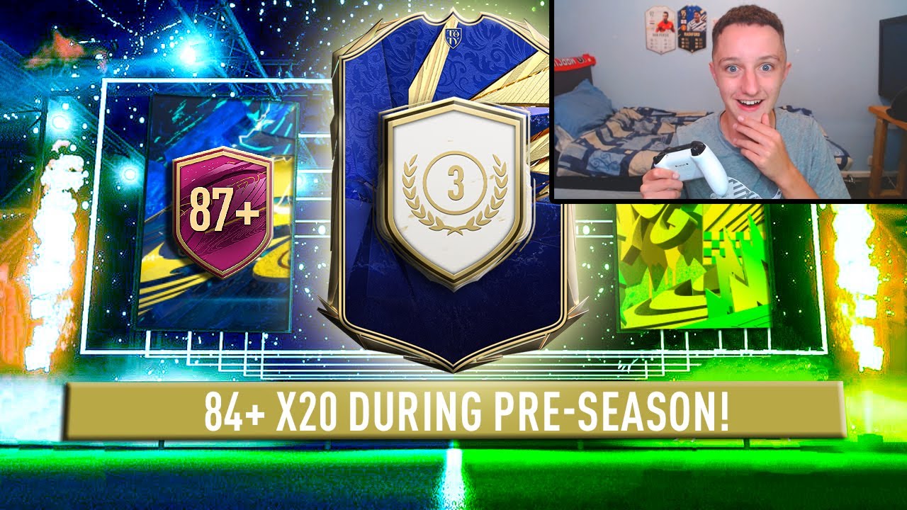 84+ x20 pack during PRE-SEASON! TOTY in AUGUST!!! | FIFA 21