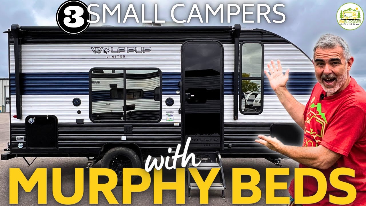 3 Small Campers with Murphy Beds