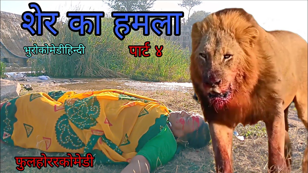 शेर का हमला पार्ट ४|भुरोकोमेडीहिन्दी|हिन्दीस्टोरी| फुलहोररकोमेडी 