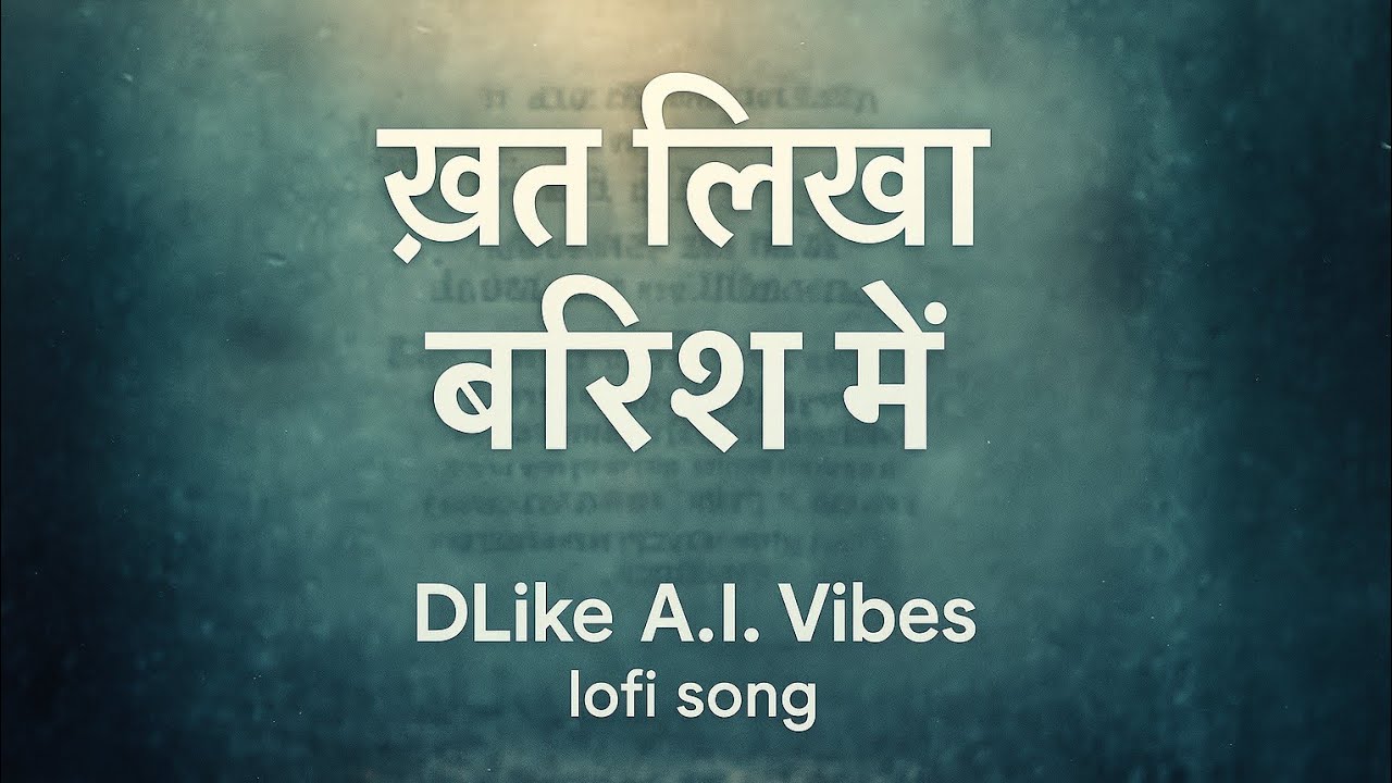 🎵 Khat Likha Barish Mein – Male Version Part 1 | DLike A.I. Vibes | Emotional Lo-fi Song