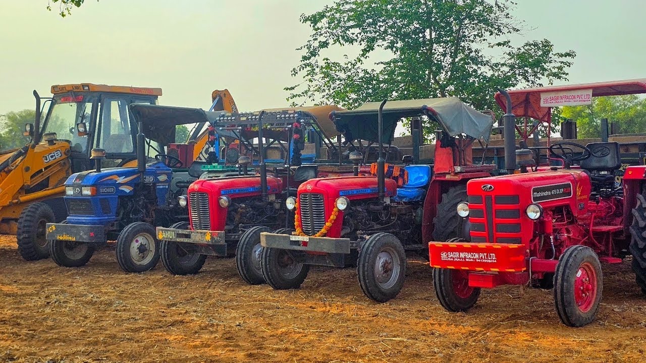 JCB 3dx Loading Mud in Kubota 5501 | Mahindra 275 | Sonalika Eicher #tractorvideo #jcbvideo #jcb3dx