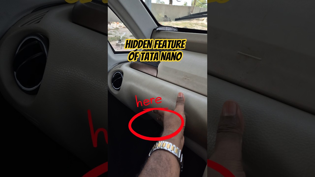 Tata Nano Ka Sabse Unique Feature! 😲 Glove Box Ki Placement Dekhkar Hairan Ho Jaoge 🚗 #TataNano