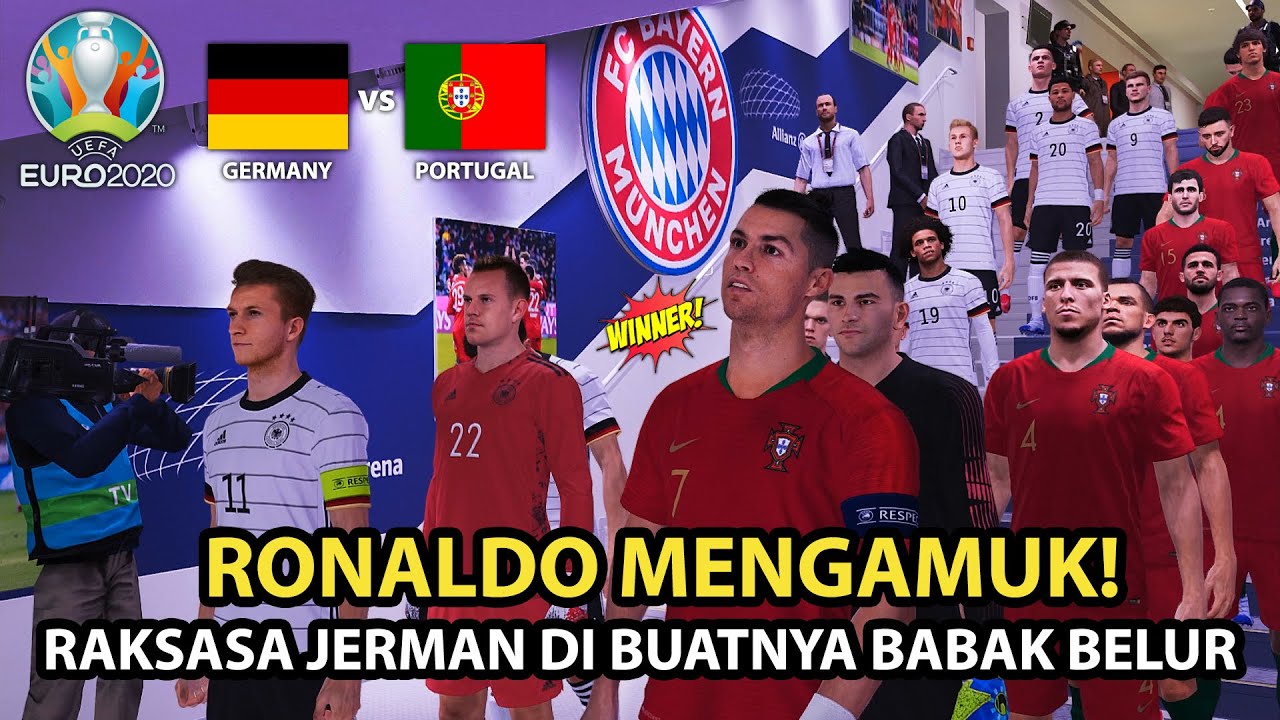 RONALDO MENGAMUK! RAKSASA JERMAN DI BUATNYA BABAK BELUR | UEFA EURO 2020 (2)