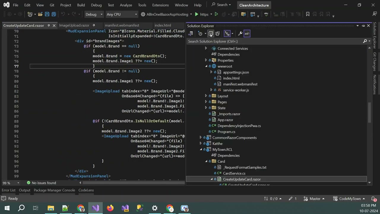 Blazor Hosted WebApp Deployment CI CD from Azure Repository/Git to Azure App Service Quick Az Devops