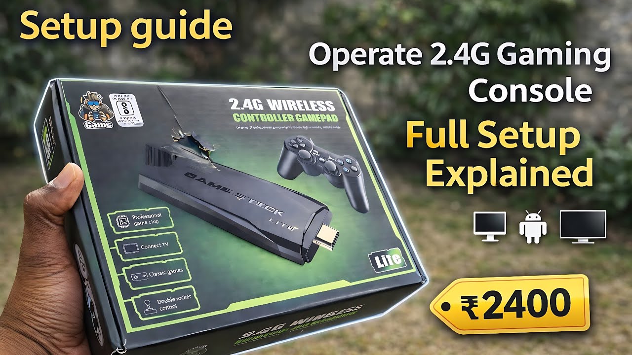 How to setup and operate 2.4G wireless controller gamepad | Easy Guide | RRX TECHBOX |