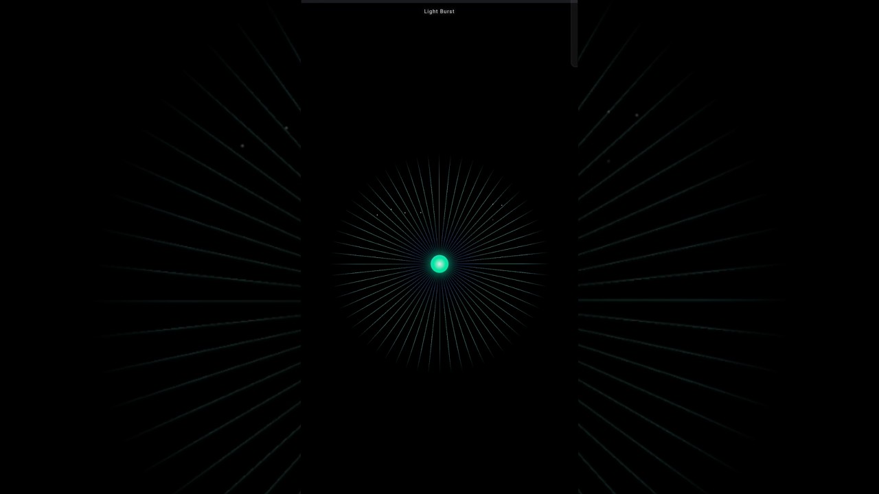 Fiber Optic Light Burst Animation | Ultra Realistic HTML CSS JS Visual Effect |3D Glow Cinematic VFX