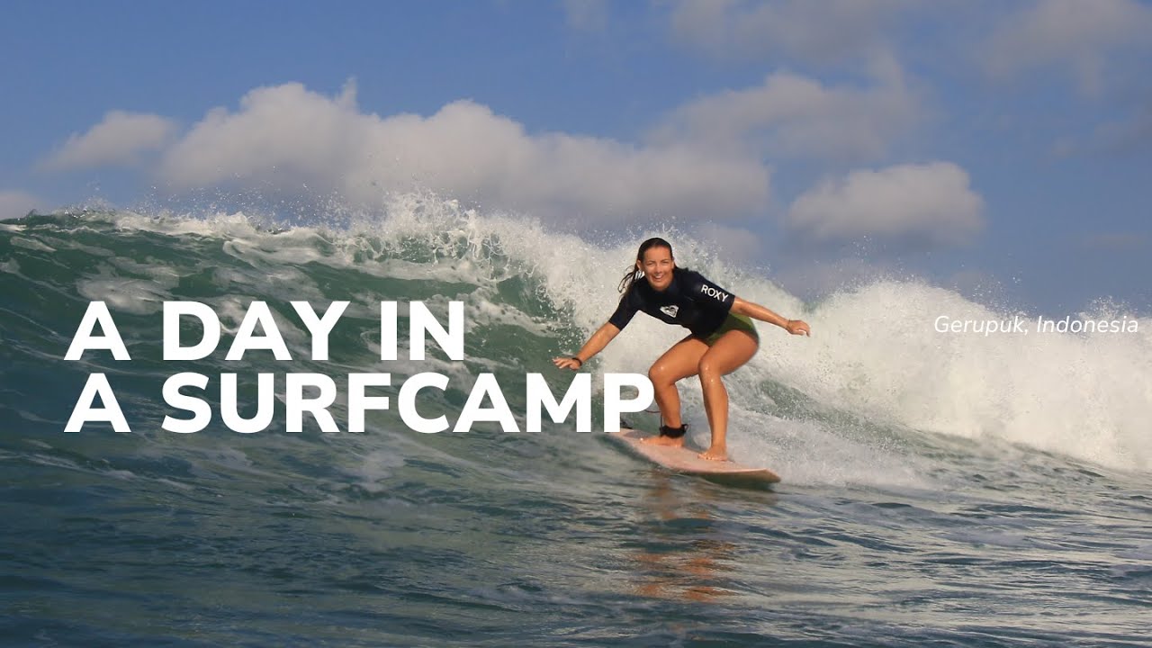 **a day in a surf camp in gerupuk with me** - VLOG INDONESIA