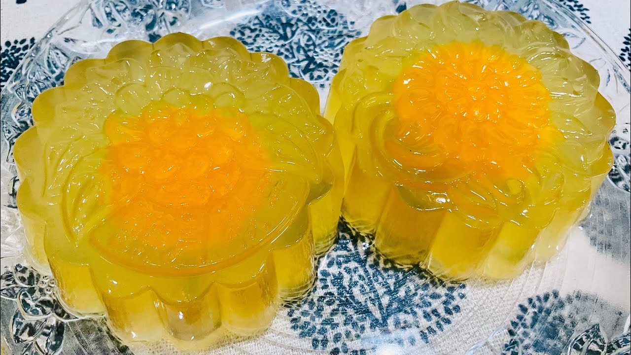 How To Make Agar Agar Jelly Mooncakes with natural ingredients & the right perfect texture