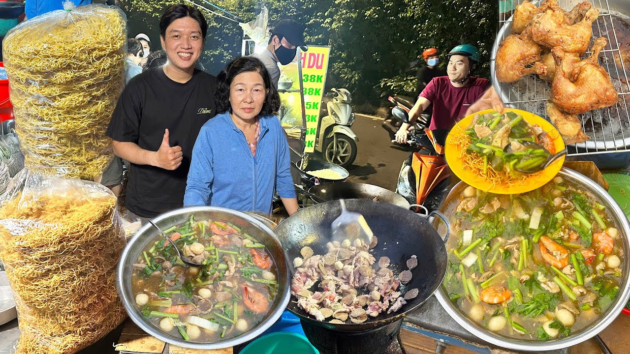 Rẻ mà chất lượng dữ lắm Quán Mì Xào Giòn Cơm Gà 35k lâu năm ở Chợ Lớn, giờ cao điểm đông nghẹt khách