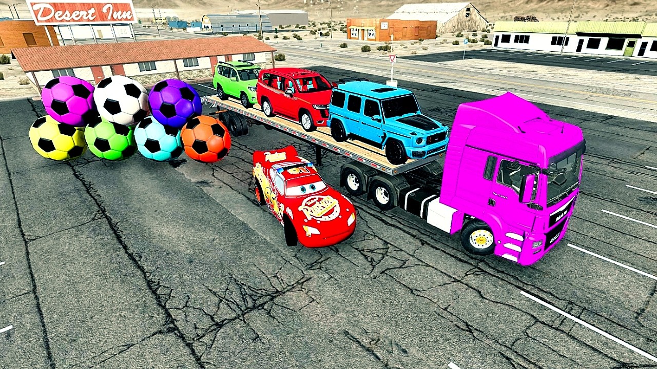 Flatbed vs Cars – Massive Crashes! 💥 | BeamNG.drive  Extreme Flatbed Truck Accident 😱 | BeamNG.drive