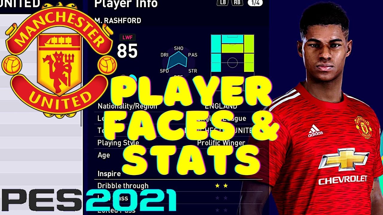 PES 2021 | Manchester United FC | Player Faces & Stats