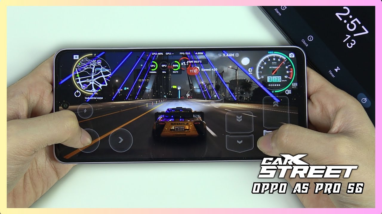 Oppo A5 Pro CarX Street Gaming test | Dimensity 6300, 120Hz Display