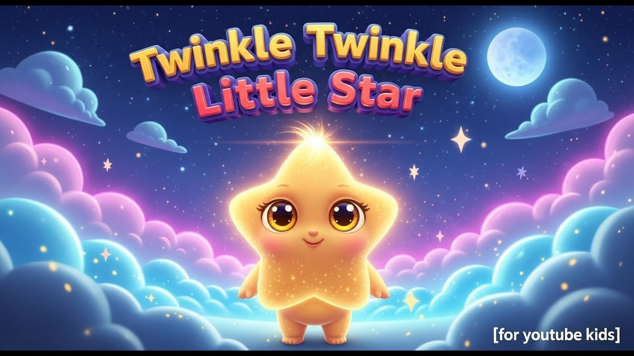 Twinkle Twinkle Little Star 🌟🎵👶 | Classic Nursery Rhyme for Kids & Toddlers 🌈✨
