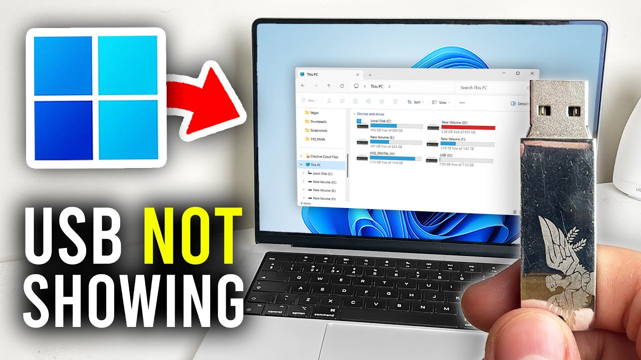 How To Fix USB Flash Drive Not Showing Up On PC - Full Guide