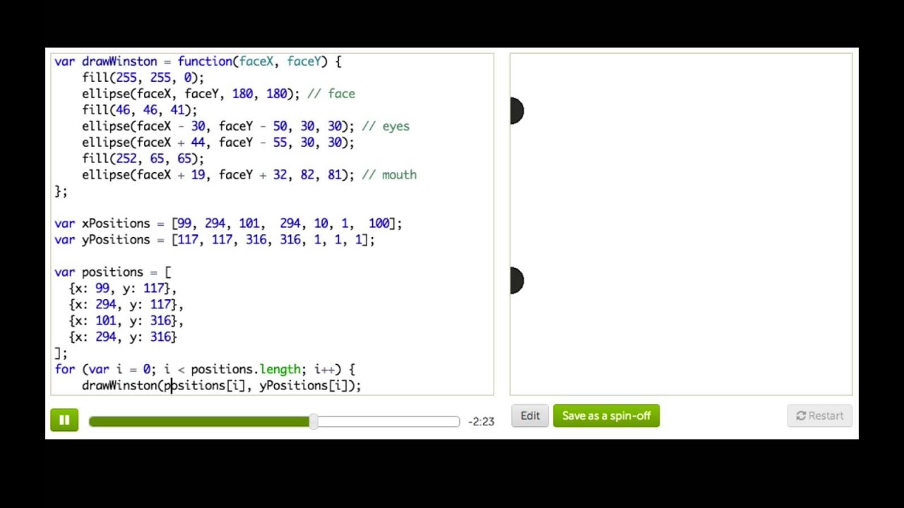 Arrays of Objects | Intro to JS: Drawing & Animation | Computer Programming | Khan Academy