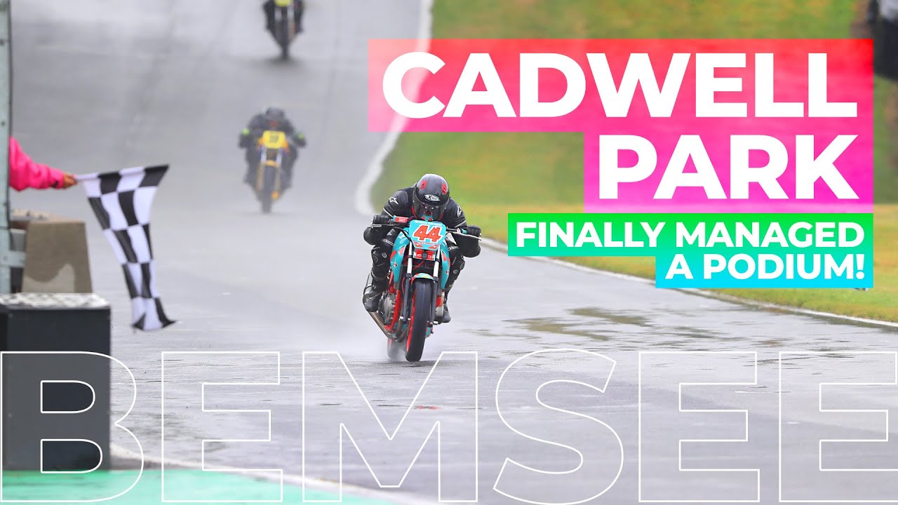 First podium 🏁at Cadwell Park CB500 Racing
