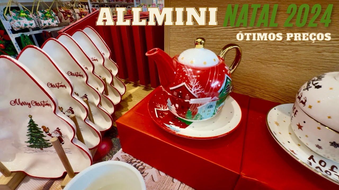 DECORAÇÃO DE NATAL 2024 NA ALLMINI DO SHOPPING IGUATEMI CAMPINAS, PREÇO BAIXO DE DECORAÇÃO DE NATAL.