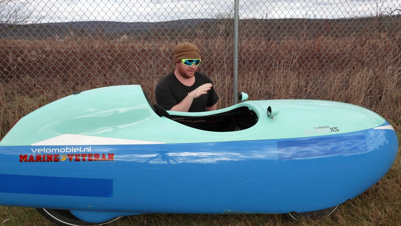 How to get in and out of your velomobile 1 handed