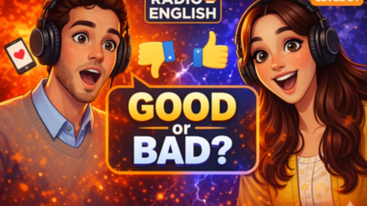 EASY ENGLISH PODCAST | Is Social Media Helping or Hurting Us? Listening practice B1 Podcast
